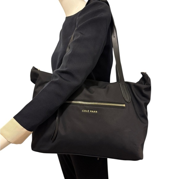 Cole Haan Black Women's Nylon Tote Bag - Picture 1 of 12